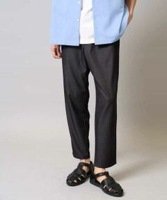 a.v.v / アー・ヴェ・ヴェ ショート・ハーフ・半端丈パンツ | 【イージーケア/接触冷感】スマートシャンブレーアンクル丈テーパードパンツ