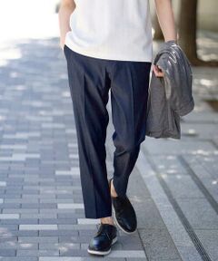 a.v.v / アー・ヴェ・ヴェ ショート・ハーフ・半端丈パンツ | 【イージーケア/接触冷感】スマートシャンブレーアンクル丈スラックス