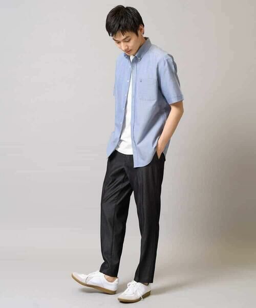 a.v.v / アー・ヴェ・ヴェ ショート・ハーフ・半端丈パンツ | 【イージーケア/接触冷感】スマートシャンブレーアンクル丈スラックス | 詳細16