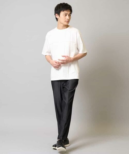 a.v.v / アー・ヴェ・ヴェ ショート・ハーフ・半端丈パンツ | 【イージーケア/接触冷感】スマートシャンブレーアンクル丈スラックス | 詳細18