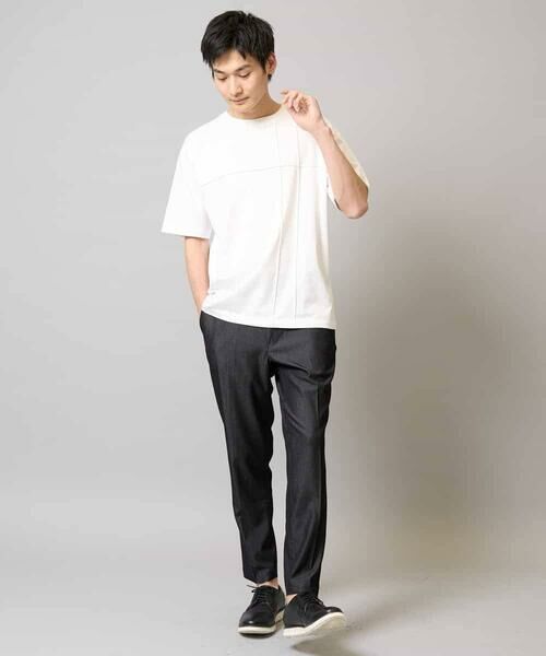 a.v.v / アー・ヴェ・ヴェ ショート・ハーフ・半端丈パンツ | 【イージーケア/接触冷感】スマートシャンブレーアンクル丈スラックス | 詳細19