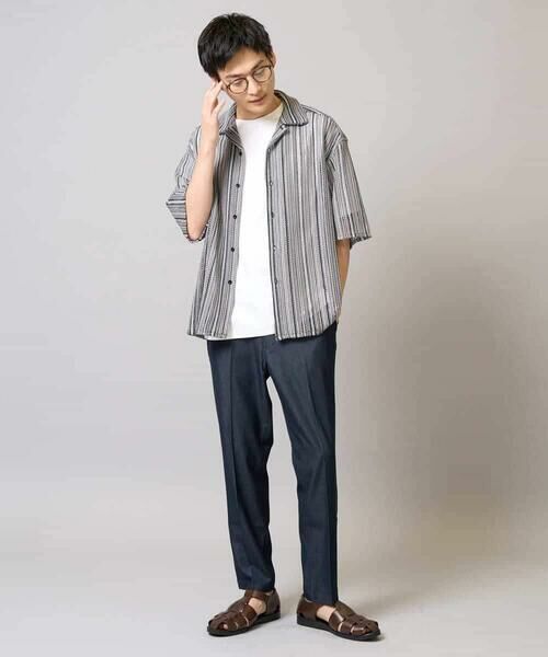 a.v.v / アー・ヴェ・ヴェ ショート・ハーフ・半端丈パンツ | 【イージーケア/接触冷感】スマートシャンブレーアンクル丈スラックス | 詳細23