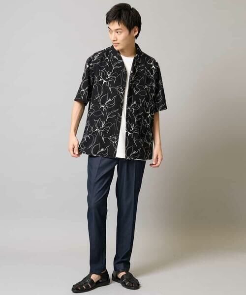 a.v.v / アー・ヴェ・ヴェ ショート・ハーフ・半端丈パンツ | 【イージーケア/接触冷感】スマートシャンブレーアンクル丈スラックス | 詳細30