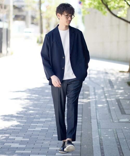 a.v.v / アー・ヴェ・ヴェ ショート・ハーフ・半端丈パンツ | 【イージーケア/接触冷感】スマートシャンブレーアンクル丈スラックス | 詳細5