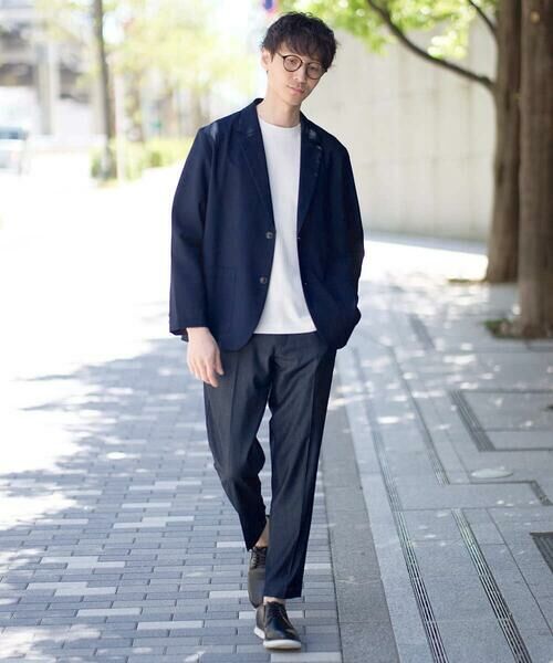 a.v.v / アー・ヴェ・ヴェ ショート・ハーフ・半端丈パンツ | 【イージーケア/接触冷感】スマートシャンブレーアンクル丈スラックス | 詳細6