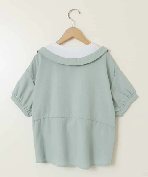 a.v.v / アー・ヴェ・ヴェ シャツ・ブラウス | [120-130]麻調レイヤード風ブラウス | 詳細12