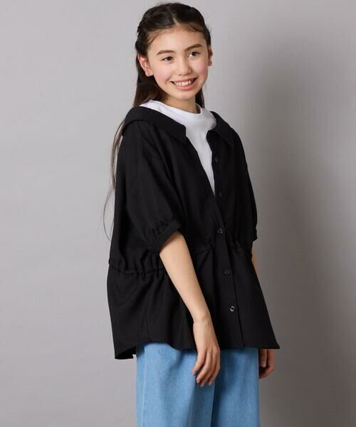 a.v.v / アー・ヴェ・ヴェ シャツ・ブラウス | [120-130]麻調レイヤード風ブラウス | 詳細2
