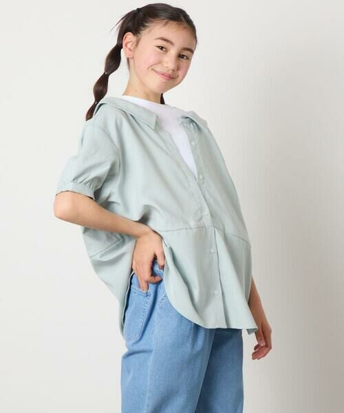 a.v.v / アー・ヴェ・ヴェ シャツ・ブラウス | [120-130]麻調レイヤード風ブラウス | 詳細20
