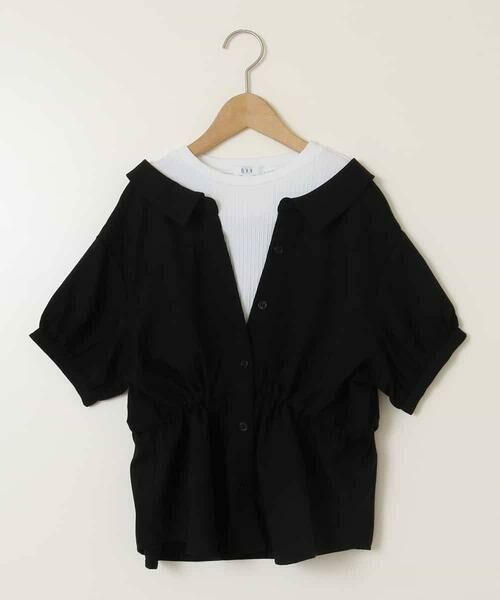 a.v.v / アー・ヴェ・ヴェ シャツ・ブラウス | [120-130]麻調レイヤード風ブラウス | 詳細27