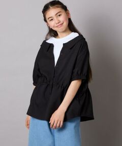 a.v.v / アー・ヴェ・ヴェ シャツ・ブラウス | [160]麻調レイヤード風ブラウス