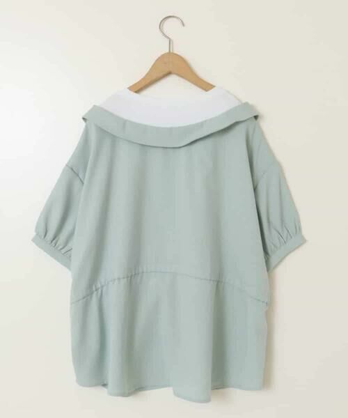a.v.v / アー・ヴェ・ヴェ シャツ・ブラウス | [160]麻調レイヤード風ブラウス | 詳細2