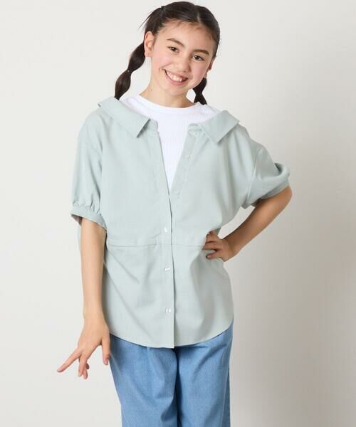 a.v.v / アー・ヴェ・ヴェ シャツ・ブラウス | [160]麻調レイヤード風ブラウス | 詳細16