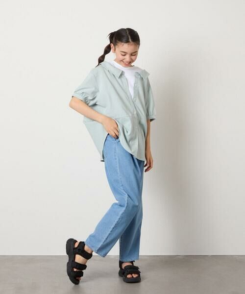 a.v.v / アー・ヴェ・ヴェ シャツ・ブラウス | [160]麻調レイヤード風ブラウス | 詳細21