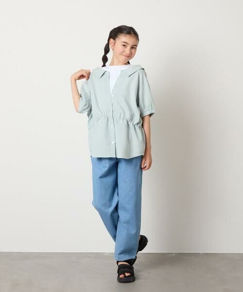 a.v.v / アー・ヴェ・ヴェ シャツ・ブラウス | [160]麻調レイヤード風ブラウス | 詳細24