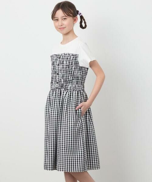 a.v.v / アー・ヴェ・ヴェ ロング・マキシ丈ワンピース | [100-130]ドッキングデザインワンピース | 詳細10