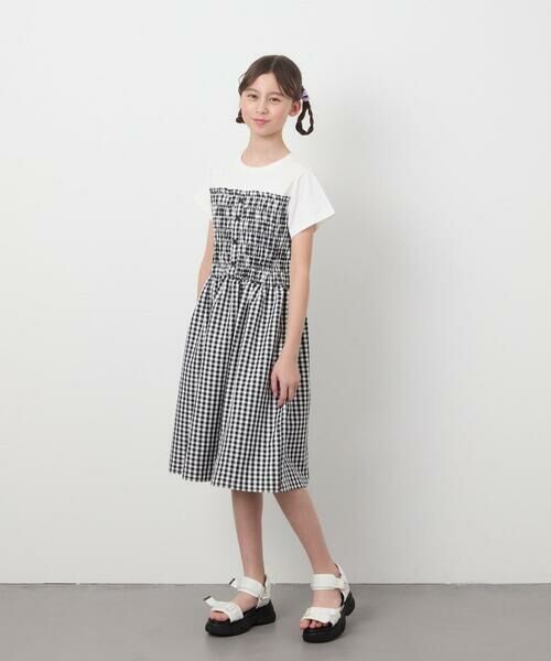 a.v.v / アー・ヴェ・ヴェ ロング・マキシ丈ワンピース | [100-130]ドッキングデザインワンピース | 詳細14