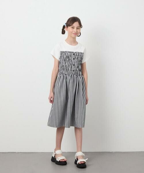 a.v.v / アー・ヴェ・ヴェ ロング・マキシ丈ワンピース | [100-130]ドッキングデザインワンピース | 詳細16