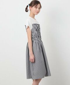 a.v.v / アー・ヴェ・ヴェ ロング・マキシ丈ワンピース | [160]ドッキングデザインワンピース
