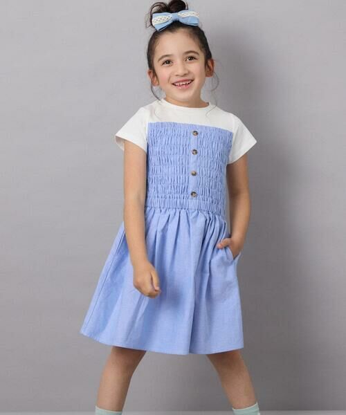 a.v.v / アー・ヴェ・ヴェ ロング・マキシ丈ワンピース | [160]ドッキングデザインワンピース | 詳細12