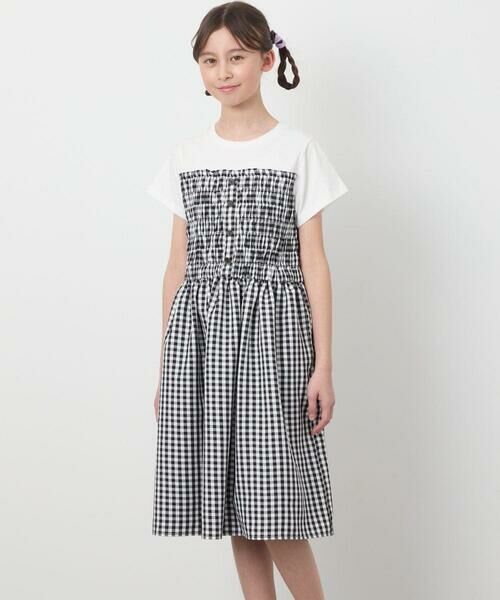 a.v.v / アー・ヴェ・ヴェ ロング・マキシ丈ワンピース | [160]ドッキングデザインワンピース | 詳細2