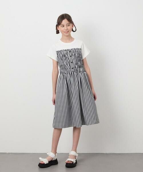 a.v.v / アー・ヴェ・ヴェ ロング・マキシ丈ワンピース | [160]ドッキングデザインワンピース | 詳細5