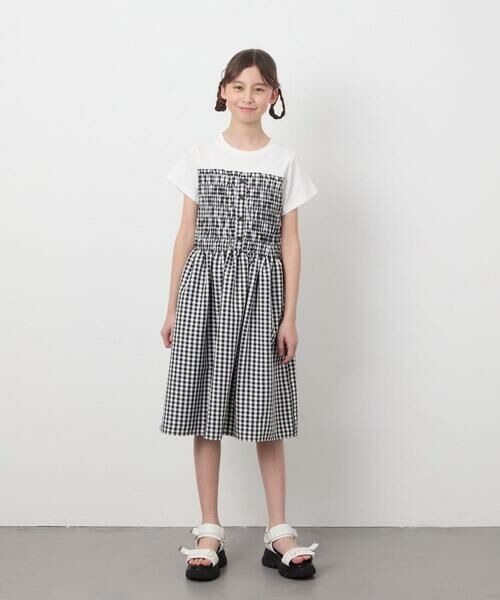 a.v.v / アー・ヴェ・ヴェ ロング・マキシ丈ワンピース | [160]ドッキングデザインワンピース | 詳細6