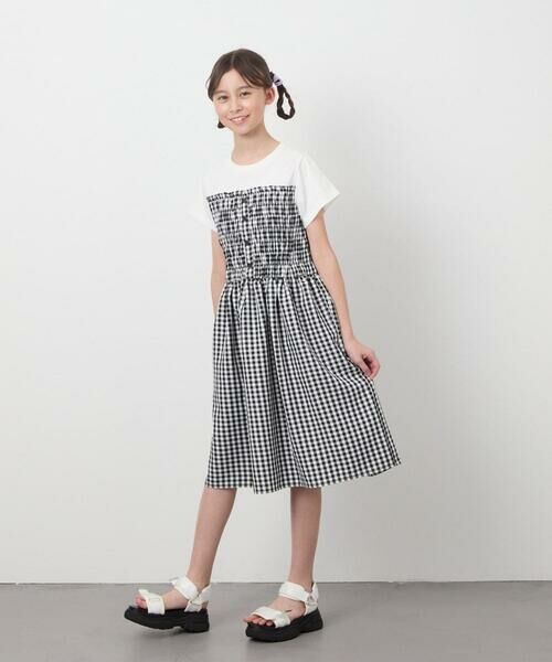 a.v.v / アー・ヴェ・ヴェ ロング・マキシ丈ワンピース | [160]ドッキングデザインワンピース | 詳細8