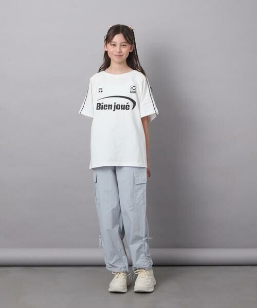 a.v.v / アー・ヴェ・ヴェ カットソー | 【毛玉になりにくい/安心の綿100％】[130]レースキリカエゲーミングＴシャツ | 詳細15