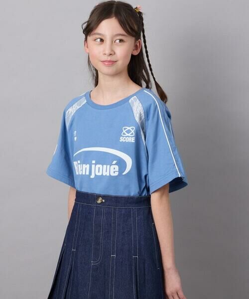 a.v.v / アー・ヴェ・ヴェ カットソー | 【毛玉になりにくい/安心の綿100％】[130]レースキリカエゲーミングＴシャツ | 詳細3