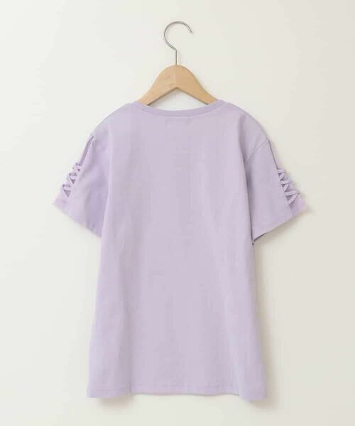 a.v.v / アー・ヴェ・ヴェ カットソー | [140-150]ソデレースアップＴシャツ | 詳細2