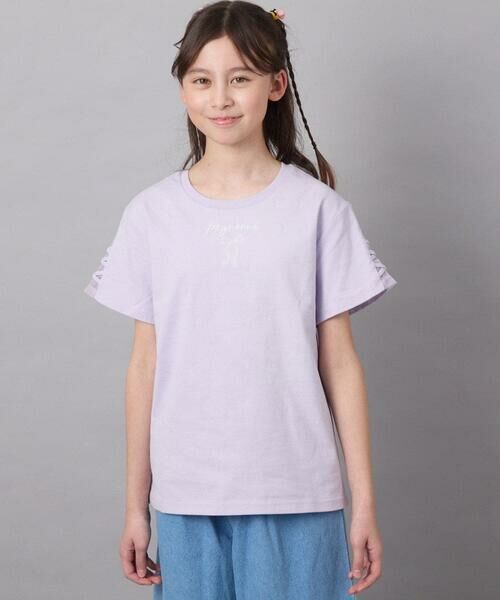 a.v.v / アー・ヴェ・ヴェ カットソー | [140-150]ソデレースアップＴシャツ | 詳細22