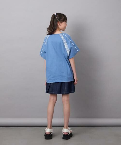 a.v.v / アー・ヴェ・ヴェ カットソー | 【毛玉になりにくい/安心の綿100％】[160]レースキリカエゲーミングＴシャツ | 詳細24