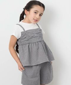 a.v.v / アー・ヴェ・ヴェ カットソー | [160]ギャザーキャミドッキングトップス