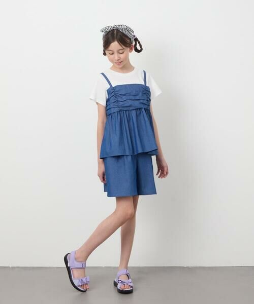 a.v.v / アー・ヴェ・ヴェ カットソー | [160]ギャザーキャミドッキングトップス | 詳細13