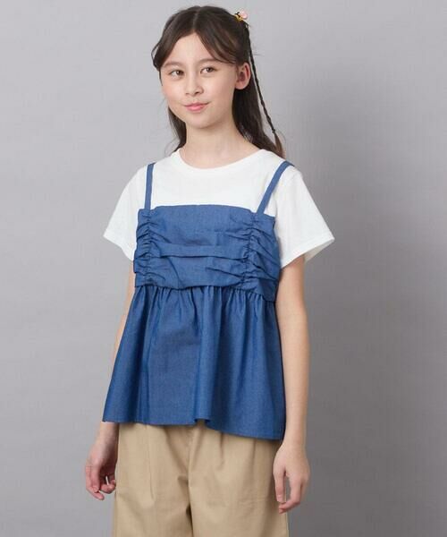 a.v.v / アー・ヴェ・ヴェ カットソー | [160]ギャザーキャミドッキングトップス | 詳細2