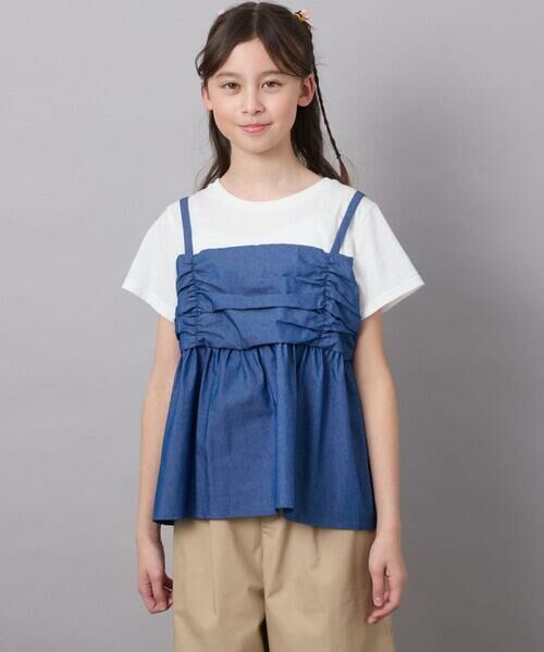 a.v.v / アー・ヴェ・ヴェ カットソー | [160]ギャザーキャミドッキングトップス | 詳細3