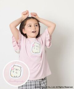 a.v.v / アー・ヴェ・ヴェ カットソー | 【接触冷感/ジメジメ対策/毛玉になりにくい/安心の綿100％/リバーシブルスパンコールで柄が変わる】[100-140]すみっコぐらしスパンコールTシャツ