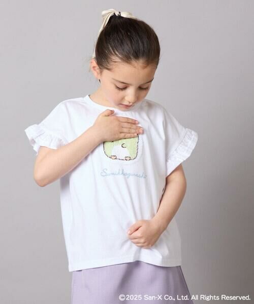 a.v.v / アー・ヴェ・ヴェ カットソー | 【接触冷感/ジメジメ対策/毛玉になりにくい/安心の綿100％/リバーシブルスパンコールで柄が変わる】[100-140]すみっコぐらしスパンコールTシャツ | 詳細12