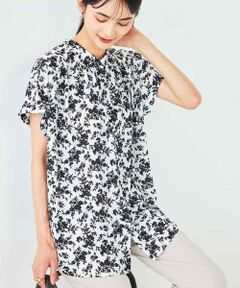 a.v.v / アー・ヴェ・ヴェ シャツ・ブラウス | 花柄ギャザーブラウス