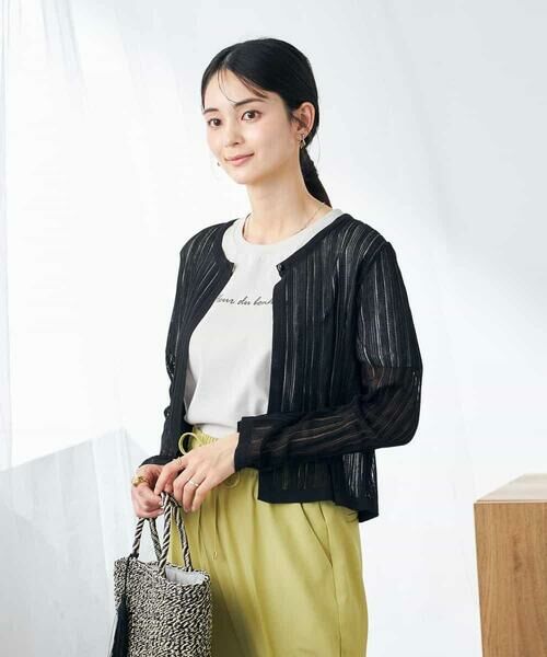 a.v.v / アー・ヴェ・ヴェ カーディガン・ボレロ | レーシーニットカーディガン | 詳細20