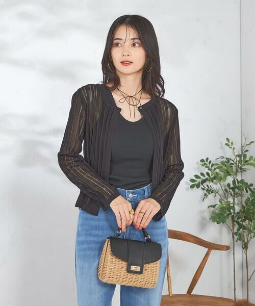 a.v.v / アー・ヴェ・ヴェ カーディガン・ボレロ | レーシーニットカーディガン | 詳細25