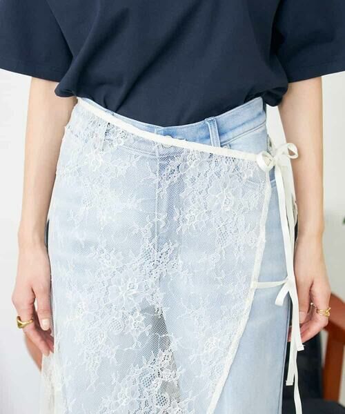a.v.v / アー・ヴェ・ヴェ ロング・マキシ丈スカート | ラメレースラップスカート | 詳細12
