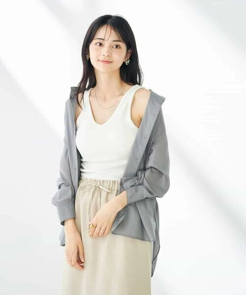 a.v.v / アー・ヴェ・ヴェ タンクトップ | カップ付きテレコタンクトップ | 詳細1