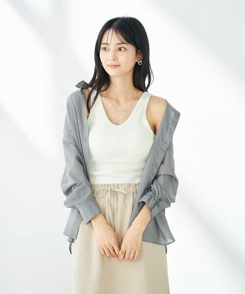 a.v.v / アー・ヴェ・ヴェ タンクトップ | カップ付きテレコタンクトップ | 詳細2