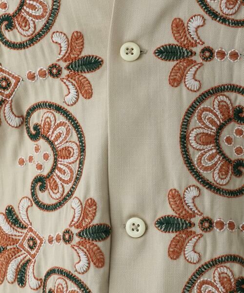 a.v.v / アー・ヴェ・ヴェ シャツ・ブラウス | 【中止品番】ボタニカル柄刺繍ワイドシルエットシャツ | 詳細19