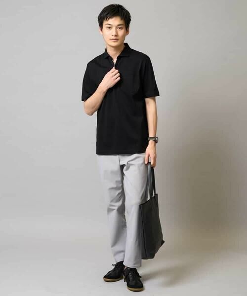 a.v.v / アー・ヴェ・ヴェ カットソー | 【接触冷感/UVカット】シルケットスムースポロシャツ | 詳細16