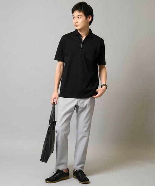 a.v.v / アー・ヴェ・ヴェ カットソー | 【接触冷感/UVカット】シルケットスムースポロシャツ | 詳細17
