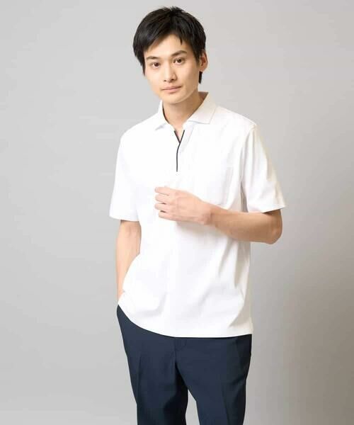 a.v.v / アー・ヴェ・ヴェ カットソー | 【接触冷感/UVカット】シルケットスムースポロシャツ | 詳細19