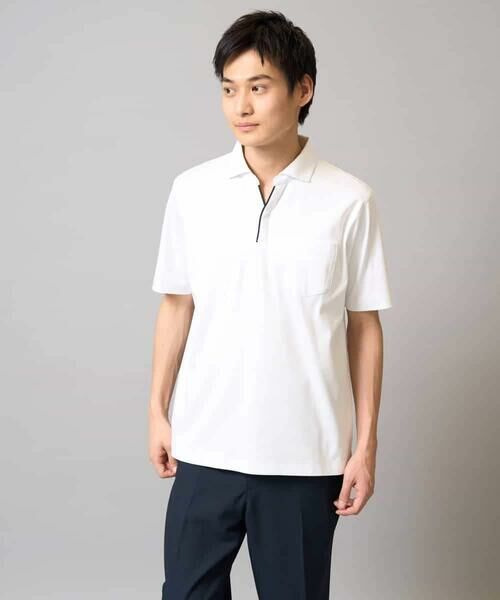 a.v.v / アー・ヴェ・ヴェ カットソー | 【接触冷感/UVカット】シルケットスムースポロシャツ | 詳細20