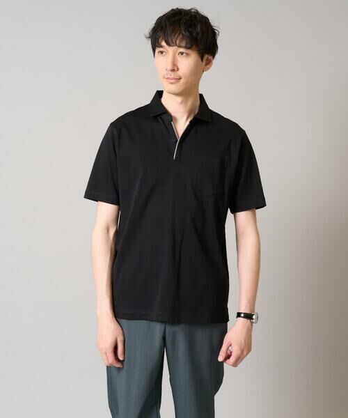 a.v.v / アー・ヴェ・ヴェ カットソー | 【接触冷感/UVカット】シルケットスムースポロシャツ | 詳細23